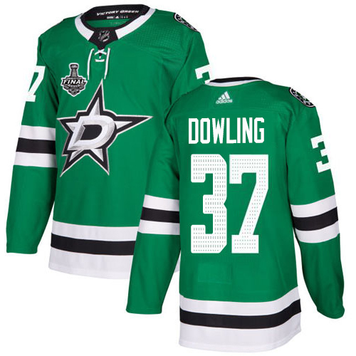 Adidas Men Dallas Stars #37 Justin Dowling Green Home Authentic 2020 Stanley Cup Final Stitched NHL Jersey